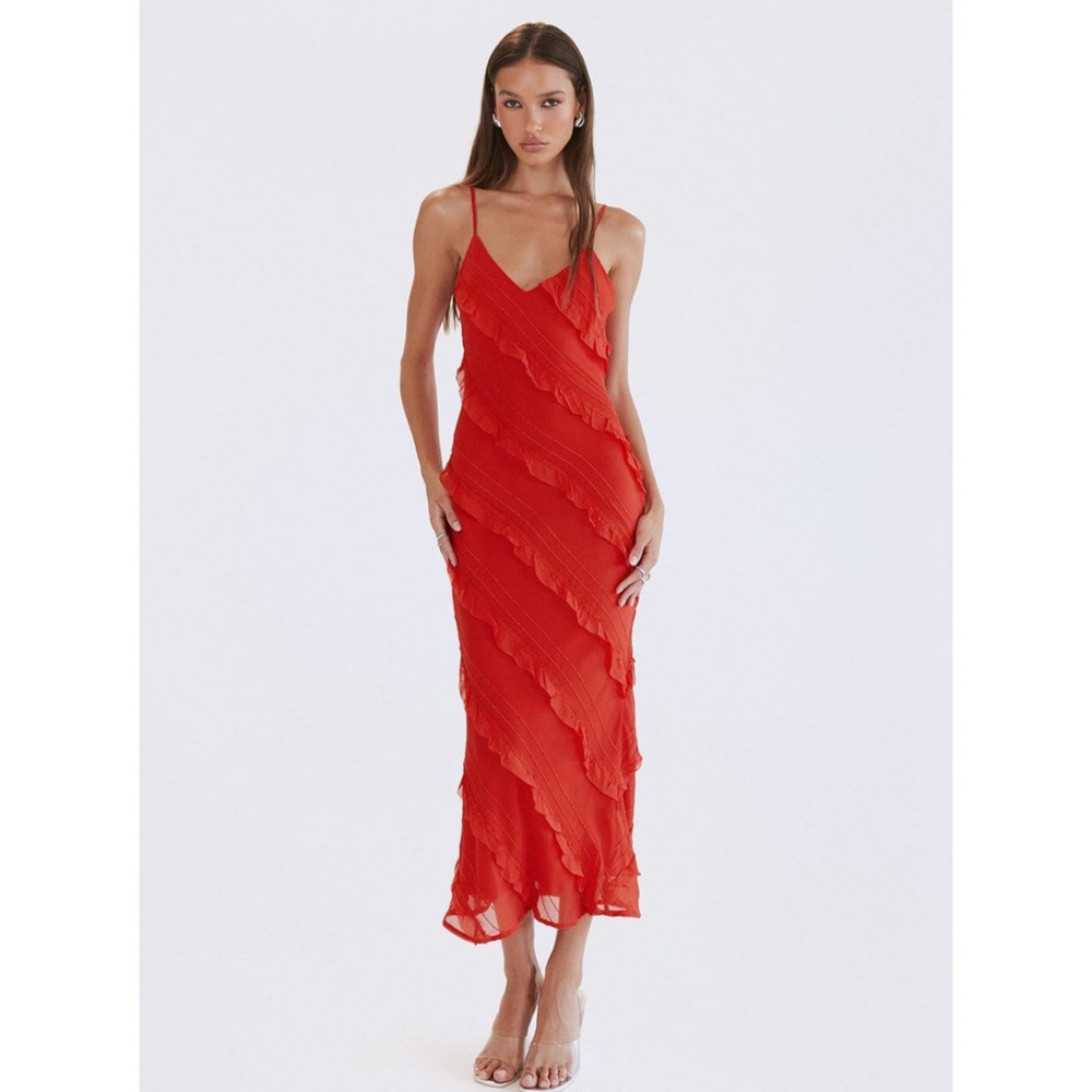Princess Polly Lars Maxi Dress Red